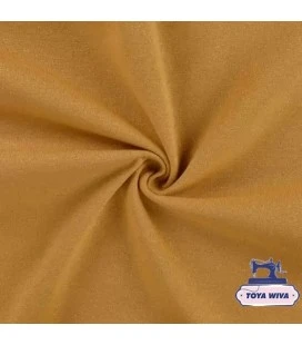 ochre karry rib med guld lurex glimmer rib til kanter