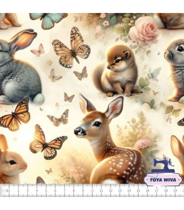 EFTERÅRS DYR PÅ LYS BAGGRUND