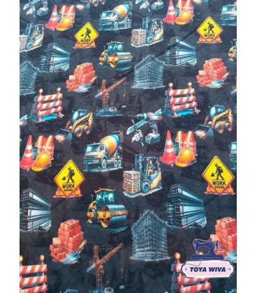 ARBEJDENDE BILER PÅ SORT BAGGRUND