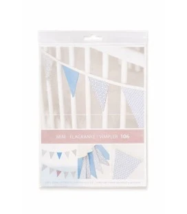 Minikrea 106 - Mini Flagranke/Vimpler - Symønster