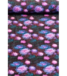 bomuldsjersey med blomster