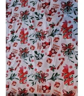 Bomuldsjersey med juleprint