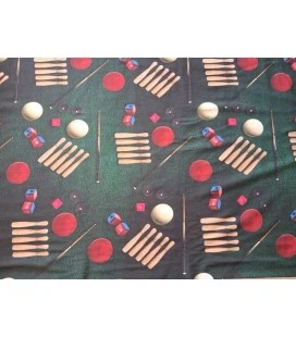 Bomuldsjersey med billiard og pool print