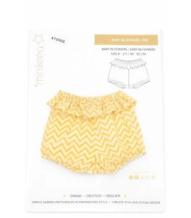 MiniKrea 110 baby bloomers symønster