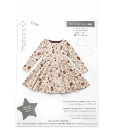 MiniKrea 33020 jersey swing kjole symønster