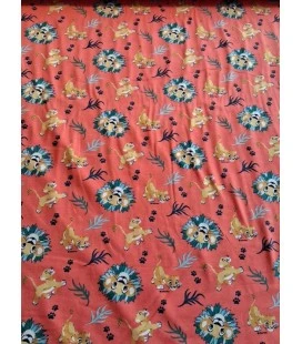 Bomuldsjersey Disney Simba licensstof