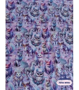 Bomuldsjersey – Magiske dyr