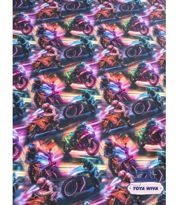 Bomuldsjersey – Seje motorcykler i neon